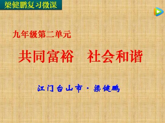 单元复习微课：九年级第二单元